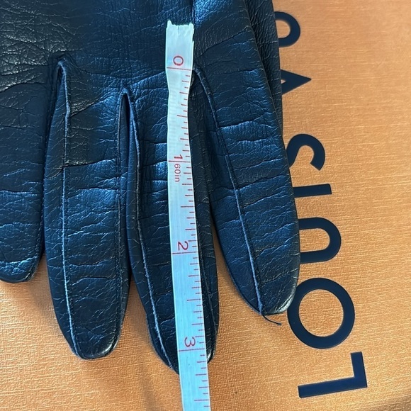 ARIS Leather Gloves With a Bow Made in Germany 6.5 - Picture 7 of 9